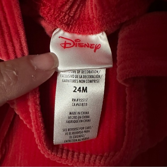 Disney Red Minnie Mouse Kids Dress - Picture 4 of 4